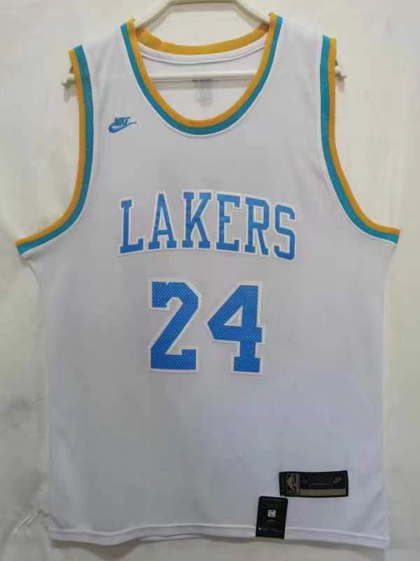 Men Los Angeles Lakers #24 Bryant White Throwback Nike Season 22-23 NBA Jersey